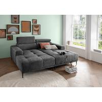 Ecksofa Intera Anthrazit S: 200x188 Cm - Anthrazit/Schwarz, KONVENTIONELL, Textil (200/188cm) - Livetastic
