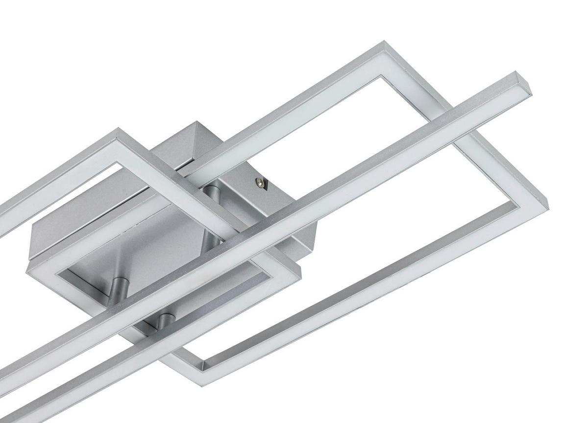 Stropní LED svítidlo BIOLI - barvy stříbra/barvy chromu, Moderní, kov/plast (63/24,5/7,7cm) - Mömax