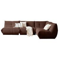 Ecksofa Giselle - Braun, Trend, Textil (315/210cm) - Livetastic