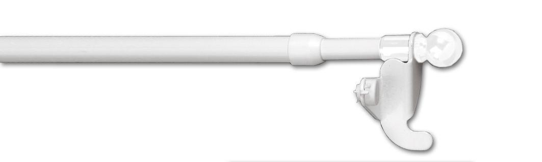 Függönytartó Rúd Fém - Fehér, konvencionális, Fém (40/4cm)