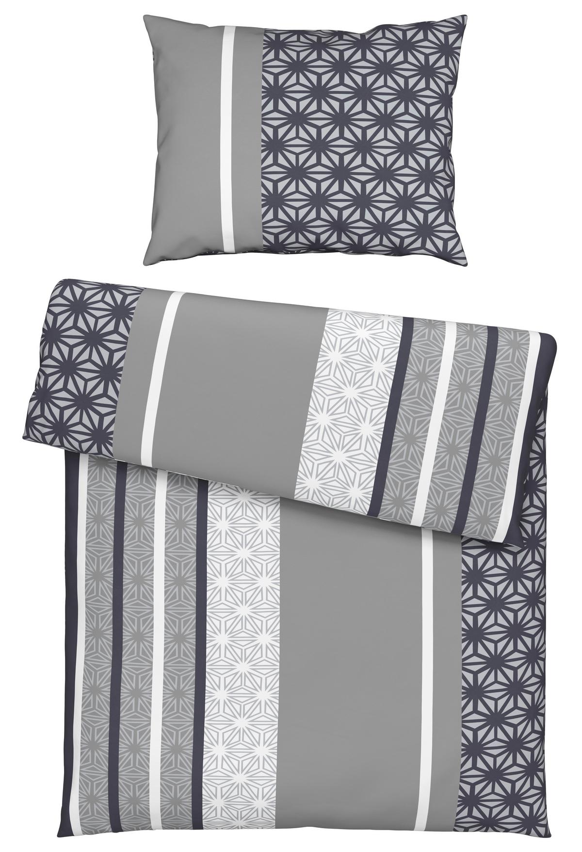 Posteľná bielizeň Sara, 70/90 140/200cm, sivá - sivá, textil (140/200cm) - Based