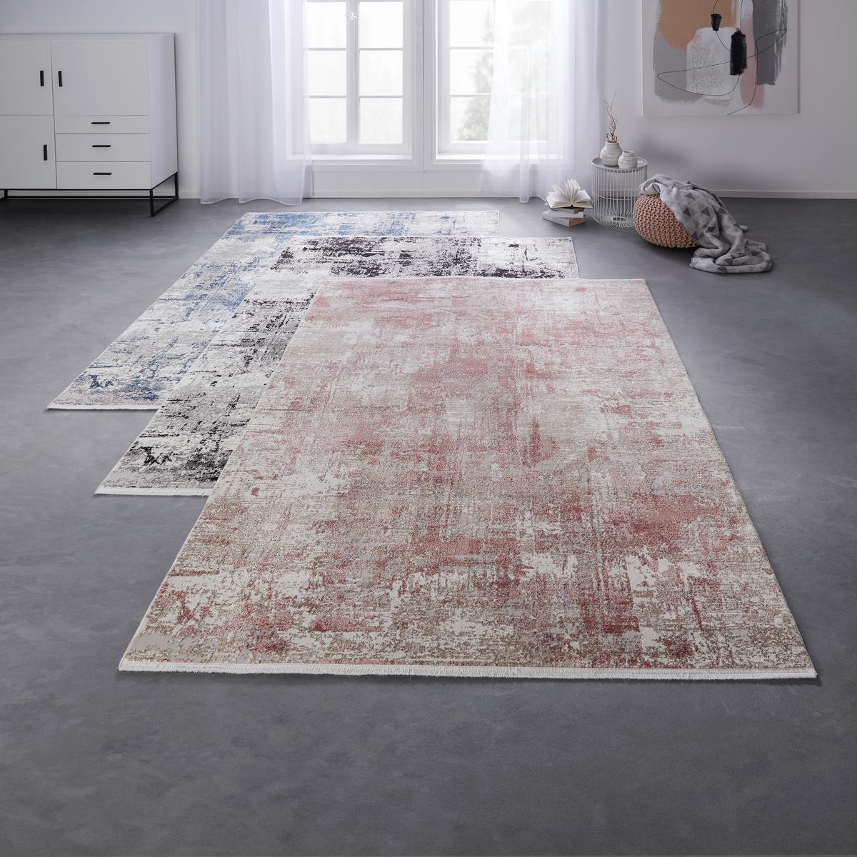 TKANÝ KOBEREC Malik 3, 160/230cm - pink/krémová, Moderní, textil (160/230cm) - Mömax