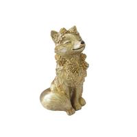 Dekofuchs Alissa - Goldfarben, KONVENTIONELL, Kunststoff (14/13,5/24cm) - Luca Bessoni