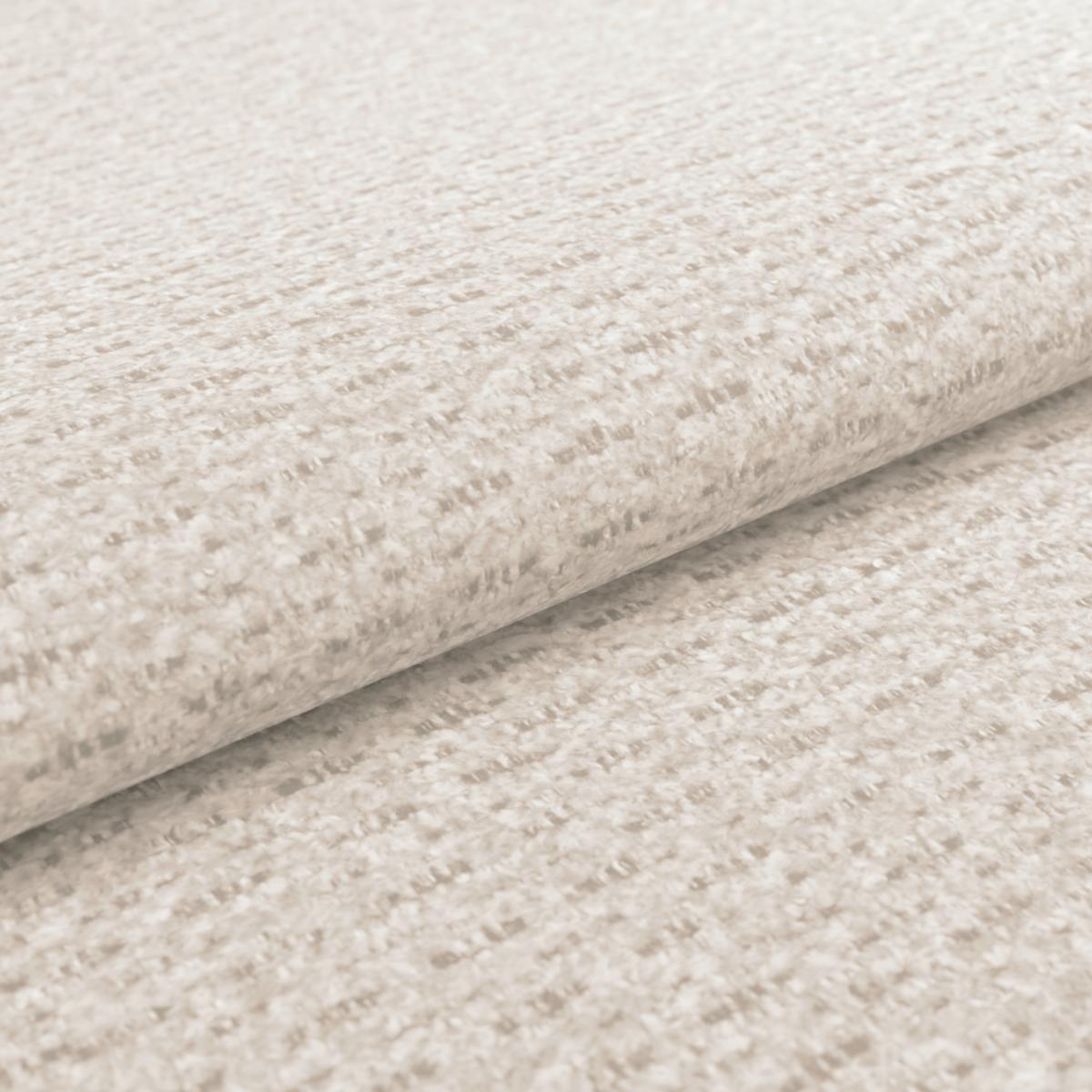 Ecksofa Polis Webstoff weiß, 221x142cm - Schwarz/Weiß, Trend, Textil (221/142cm) - Ondega