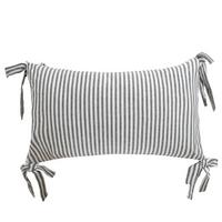 DEKORAČNÝ VANKÚŠ AMY - sivá/biela, textil (35/60cm) - Mömax