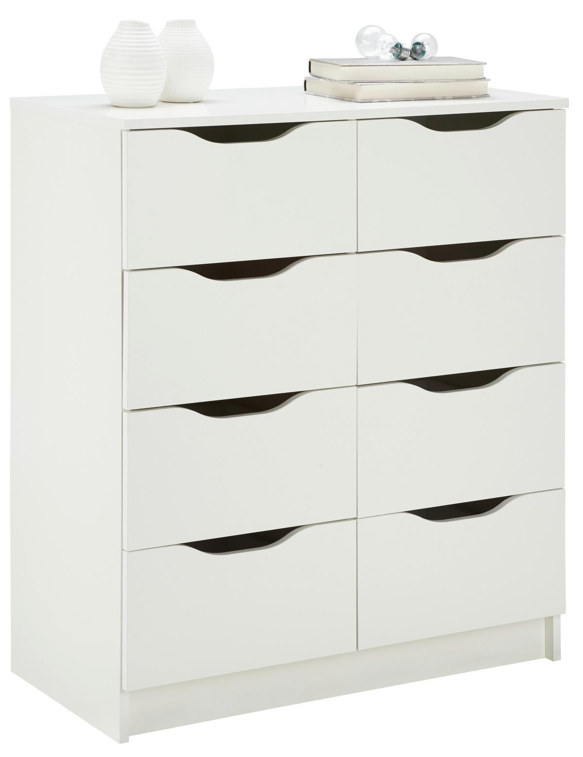 Komód Westphalen 80/91 Cm - fehér, Lifestyle, faalapú anyag (80/91/40cm) - MID.YOU