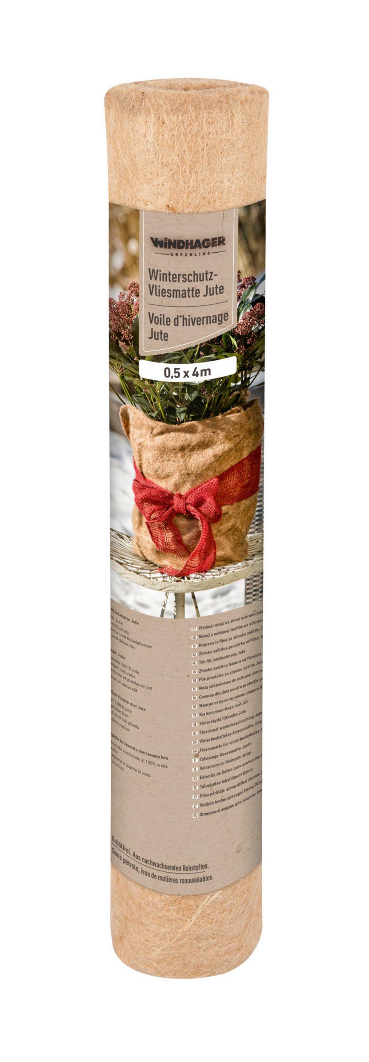 Winterschutz Vliesmatte 50x400 Cm, Jute - Naturfarben, Basics, Textil (50/400cm) - Windhager