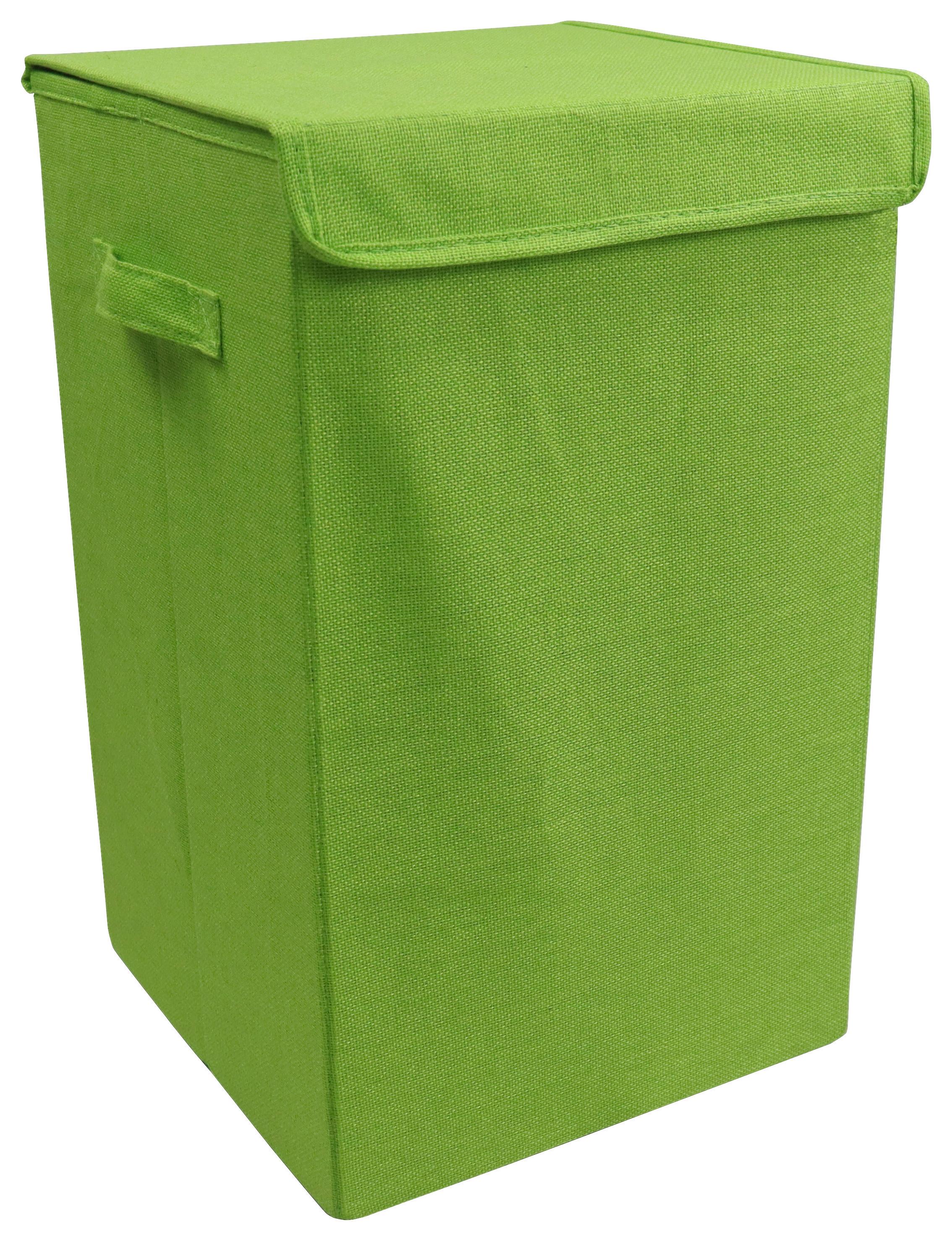 Wäschekorb Dreso Grün B: 30 cm - Grün, MODERN, Textil (30/50/30cm) - MID.YOU