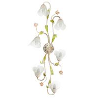 Deckenleuchte 4985/pl6 - Pink/Weiß, KONVENTIONELL, Glas/Metall (39/20/102cm)