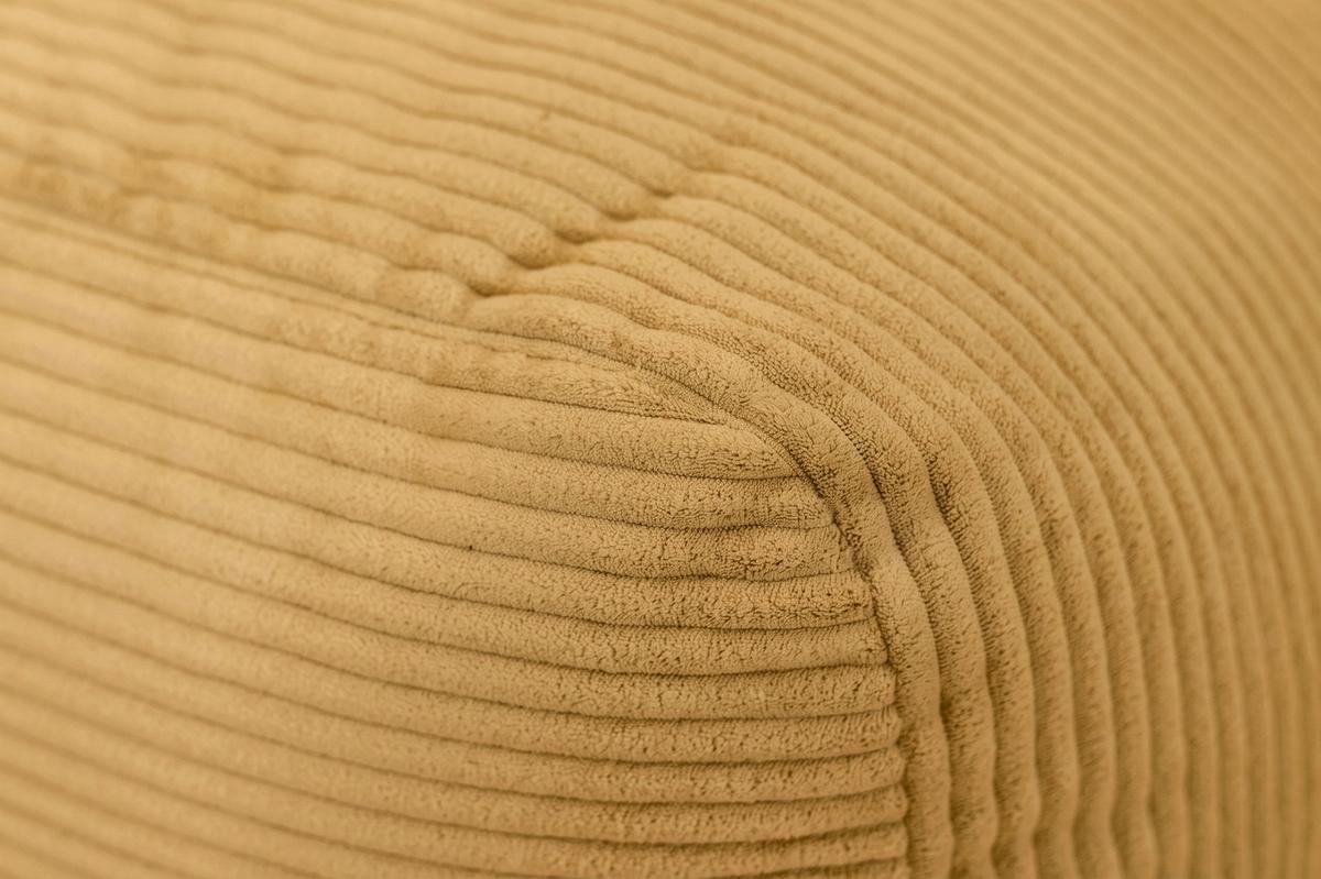 Sitzsack Cubi Cord gelb, Indoor, B: 60cm - Gelb, Basics, Textil (60/40/50cm)