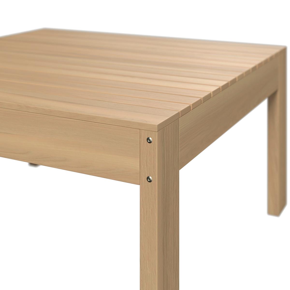 Loungegarnitur Korfu - Beige/Akaziefarben, MODERN, Holz/Textil (206/188cm) - Beldano