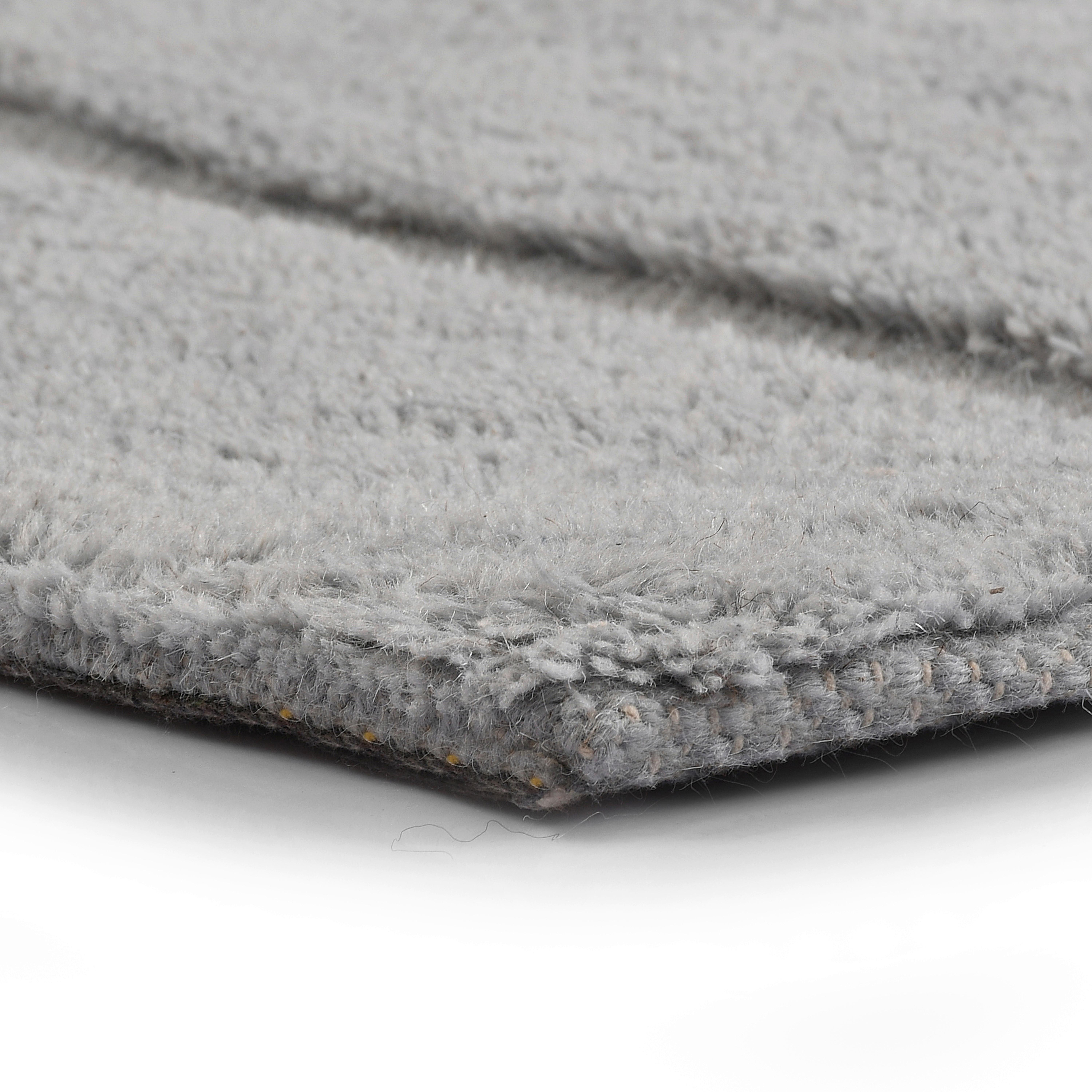 Wollteppich Bermudez Grauer Weichteppich - Grau, Basics, Textil (190/290cm)