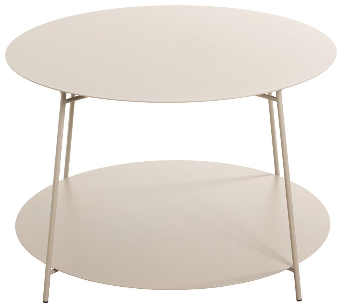 Odkládací stolek Enno 3, barva kašmír, P: 65 cm - kašmírová, Trend, kov (65/40cm)