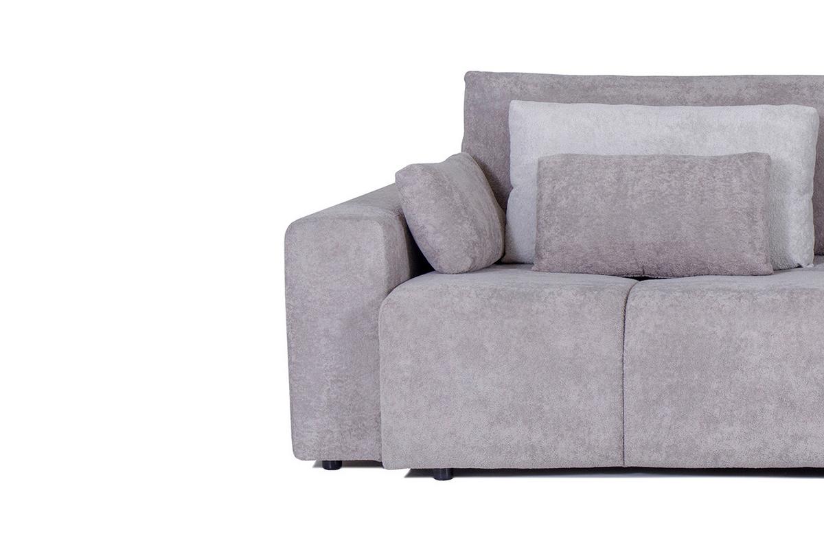 Mega Kanapé Monaco - bézs/fehér, Modern, textil/fa (270/126/88cm)