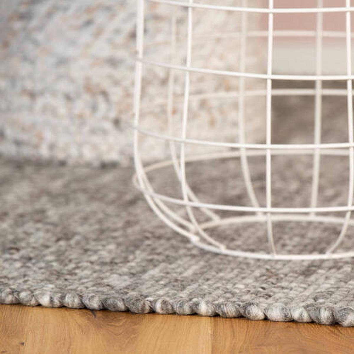 Flachwebteppich My Kjell - Silberfarben, Basics, Textil (140/200cm) - Obsession