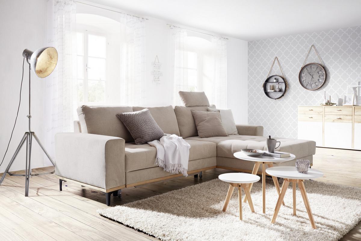 NÁSTĚNNÝ REGÁL MALIK - šedá/hnědá, Lifestyle, kov (59/95/11cm)