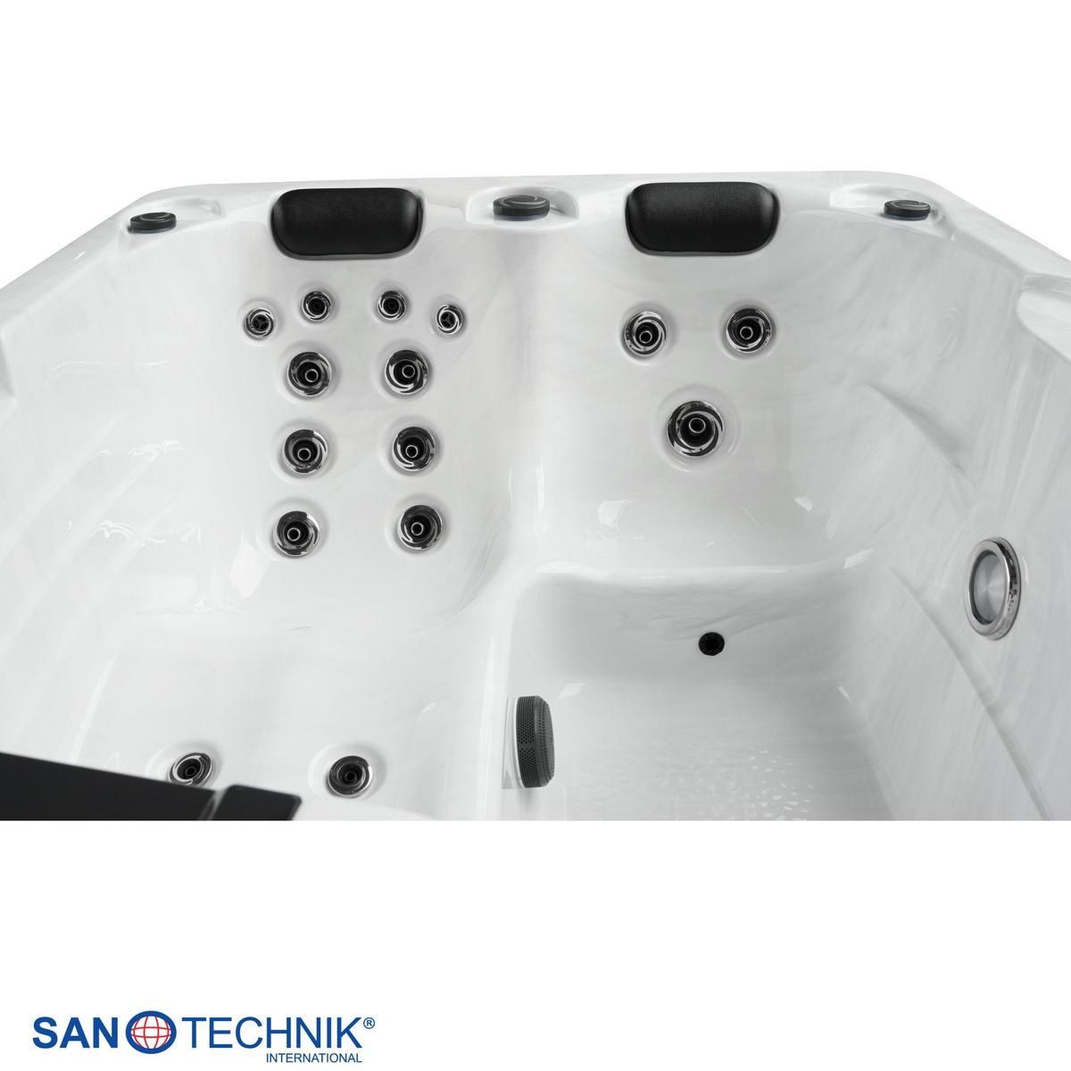 Whirlpool Kunststoff XXL1956 210x160x80 cm - Weiß, Basics, Kunststoff (160/210/80cm)