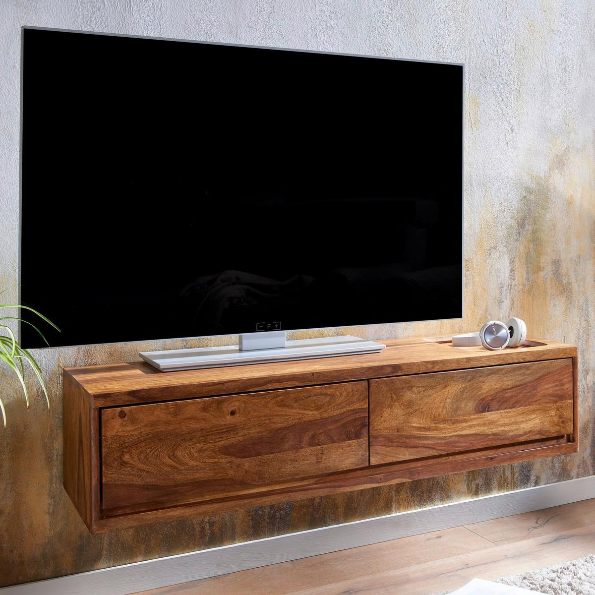 Lowboard Wohnling B: 108 cm Shesham Massiv - Sheeshamfarben, MODERN, Holz (108/25/34cm) - MID.YOU