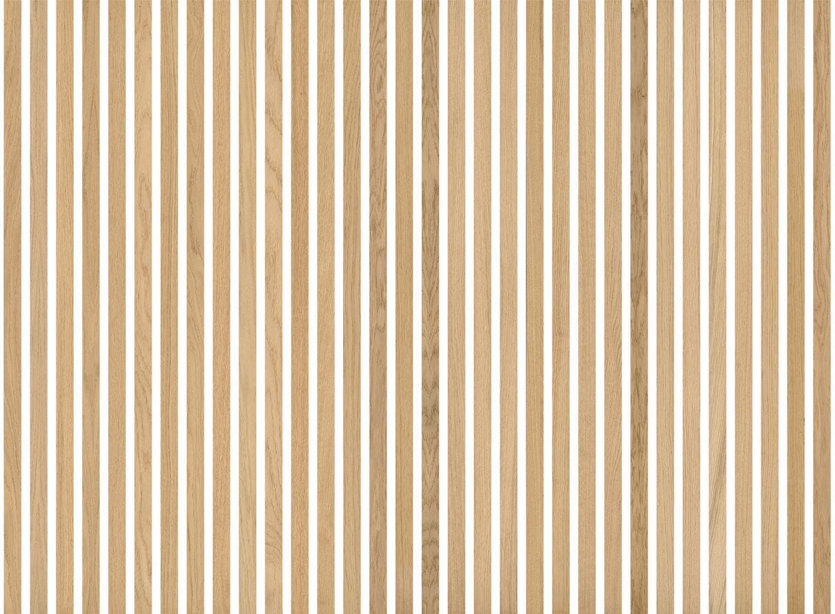 Akustikpaneel Eiche Hellbraun - Hellbraun, KONVENTIONELL, Holzwerkstoff (250/3.5/0.9cm) - Novel