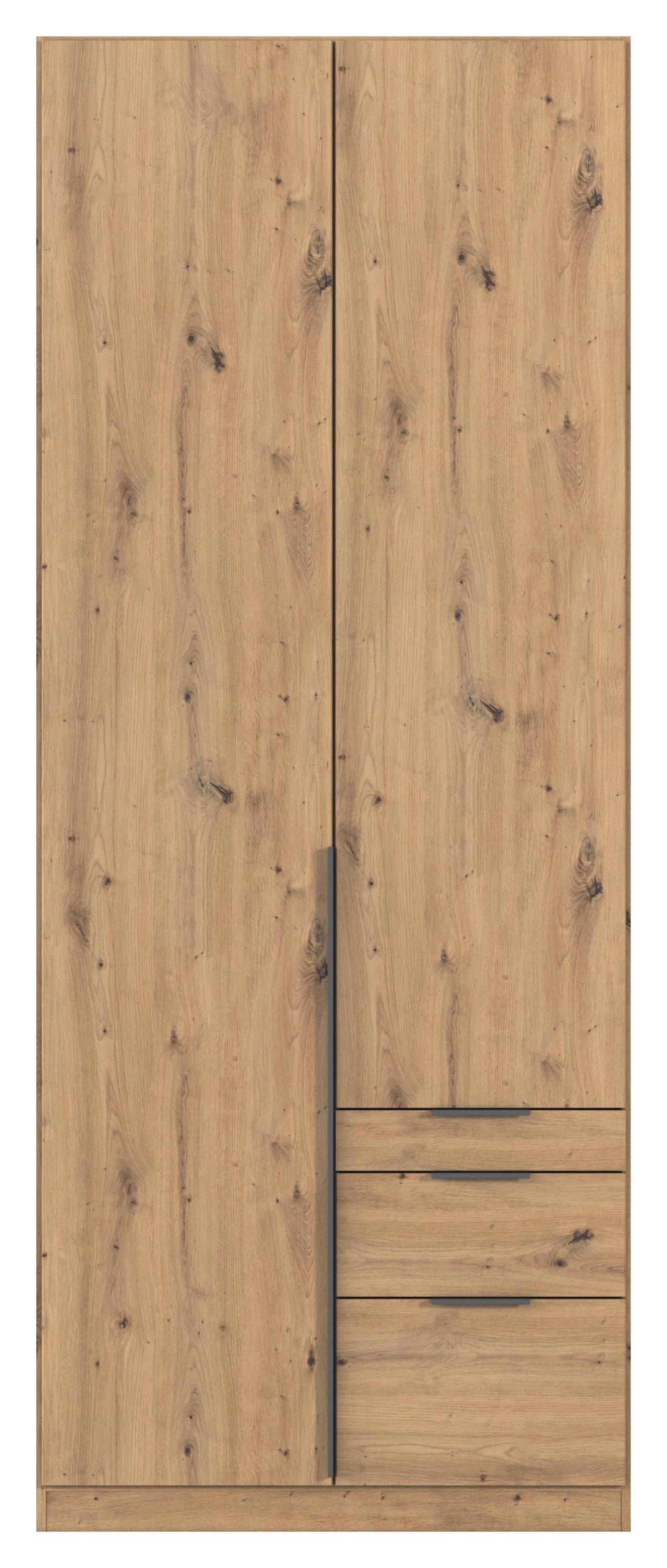 Drehtürenschrank Alabama Eiche Dekor B: 91 Cm - Eiche Artisan, MODERN, Holzwerkstoff (91/229/54cm) - Rauch Möbel