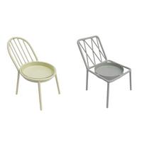 Kerzenhalter Elif - Creme/Grau, MODERN, Metall - Luca Bessoni