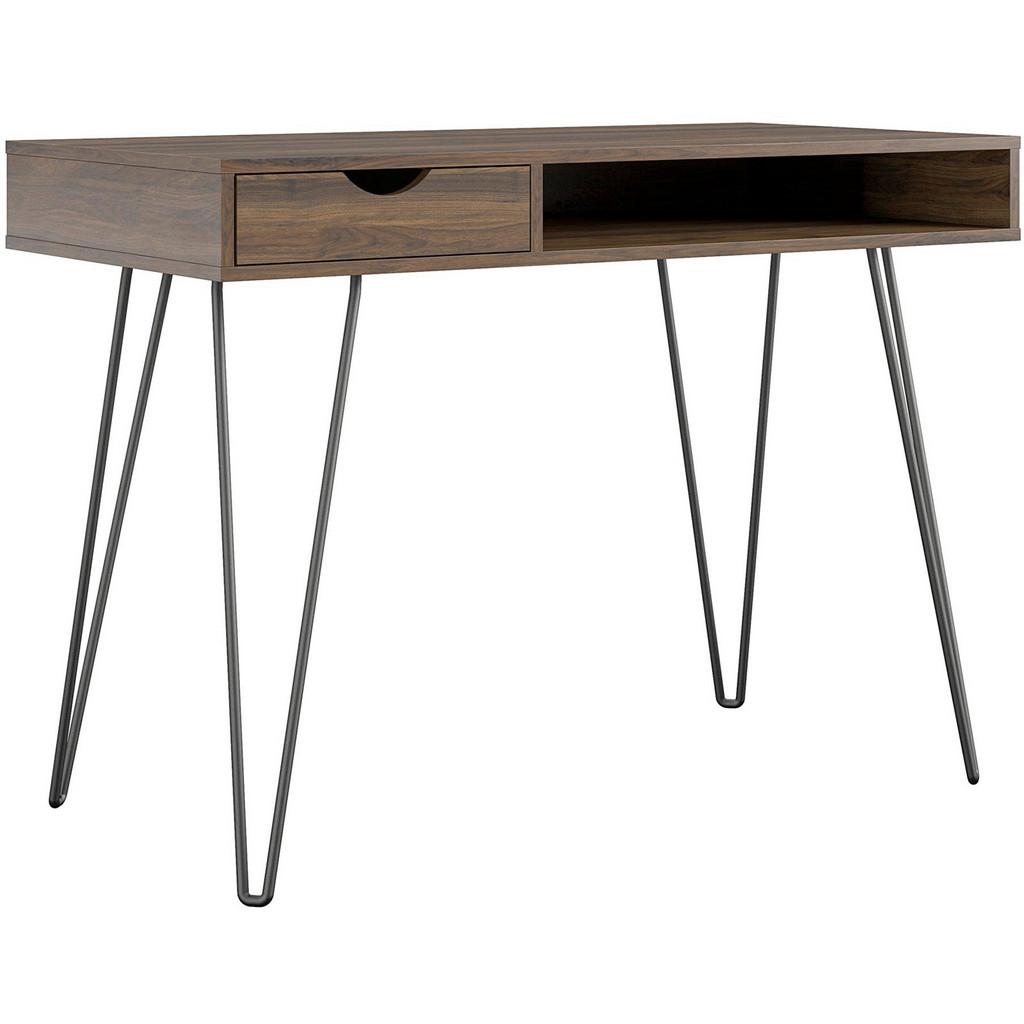 Schreibtisch Harmony Walnussfarben Dekor L: 104cm