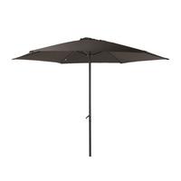 Sonnenschirm Sonnenschirm Anthrazit Ø 300cm - Anthrazit/Schwarz, Basics, Kunststoff/Metall (300/300cm) - Gardenson