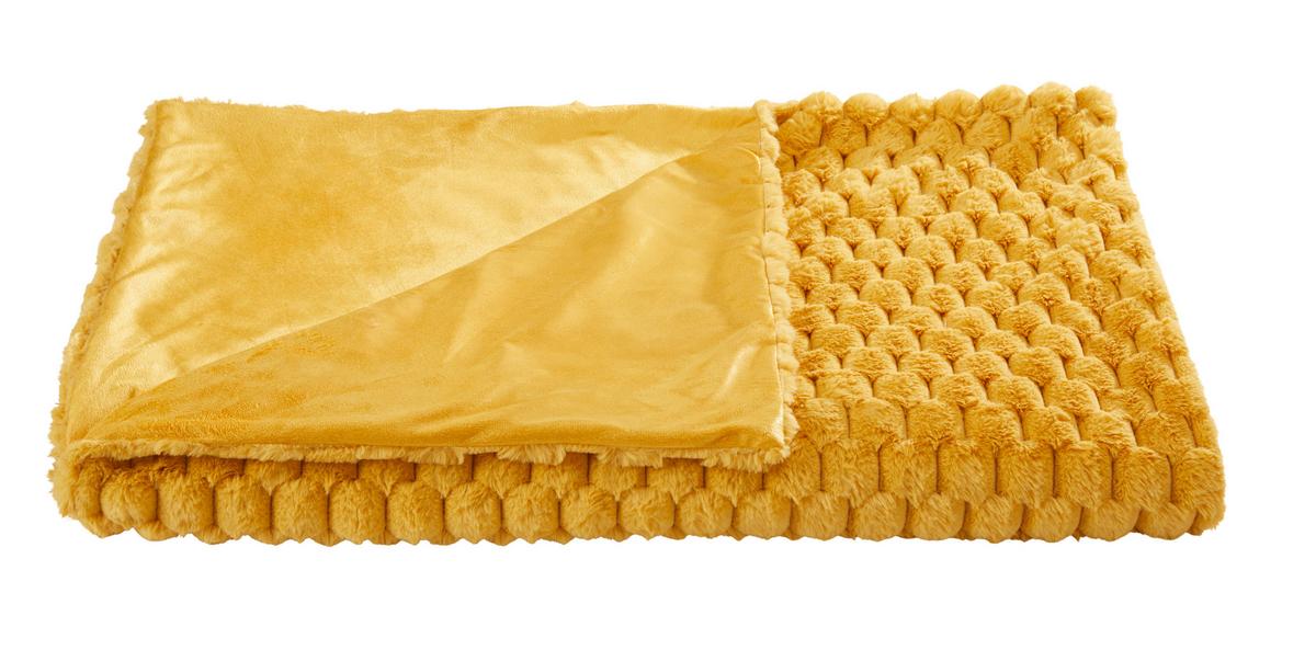 Felldecke Levi - Honig, MODERN, Textil (150/200cm) - Luca Bessoni