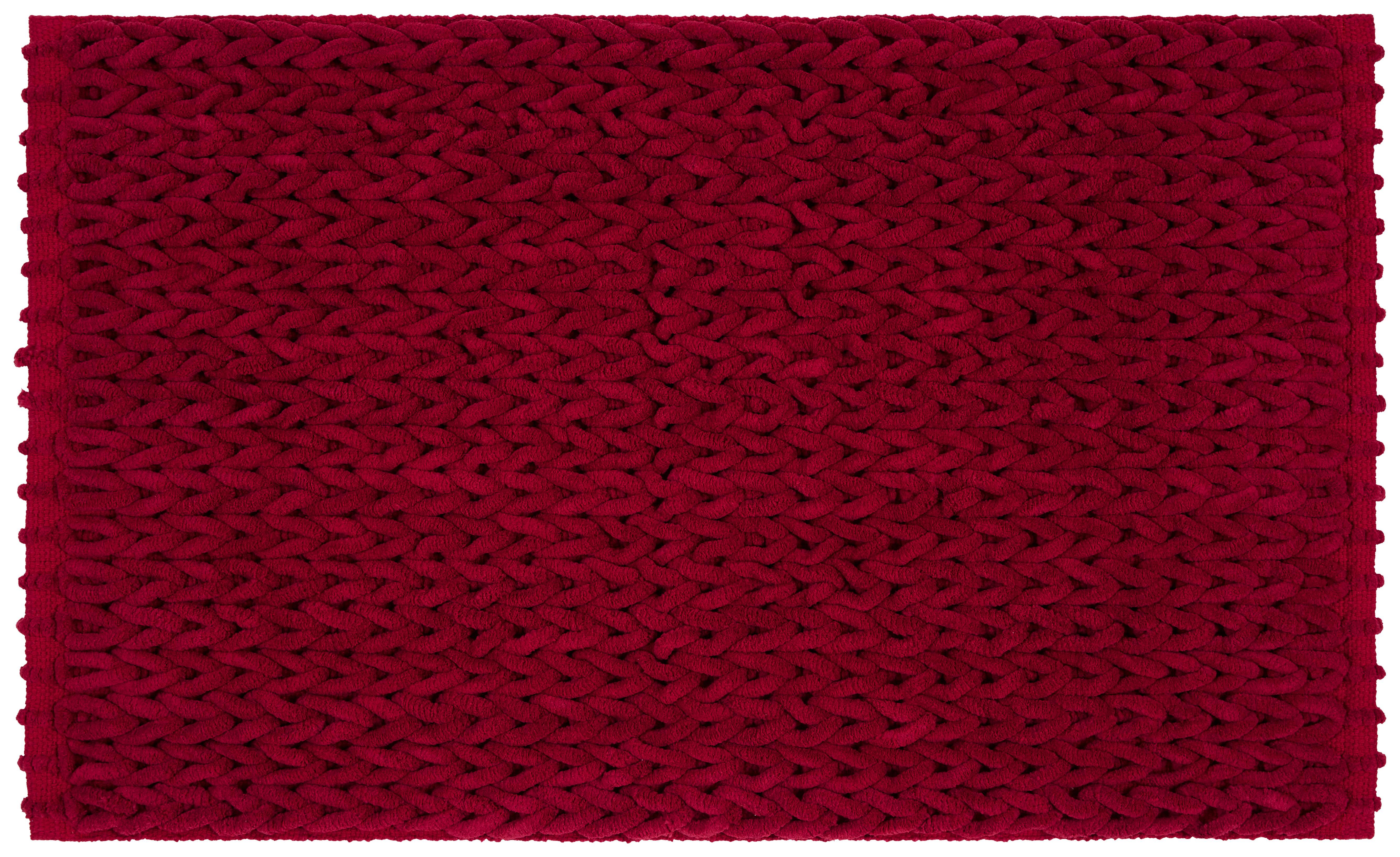 Fürdőszobaszőnyeg Xenia - Bogyó, modern, Textil (50/80cm) - Luca Bessoni