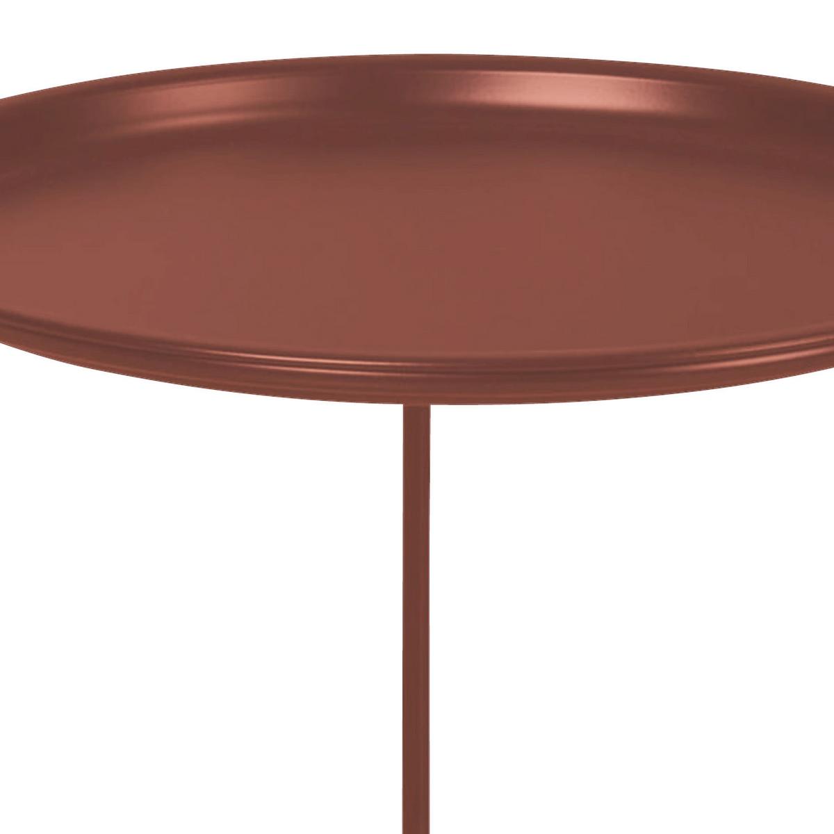 Beistelltisch Mia Xs64 1115 F - Rot, MODERN, Metall (40/40/43cm)