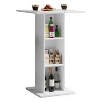 Barový stôl Standos biely š: 70cm - biela, Basics, kompozitné drevo (70/70/108cm) - MID.YOU