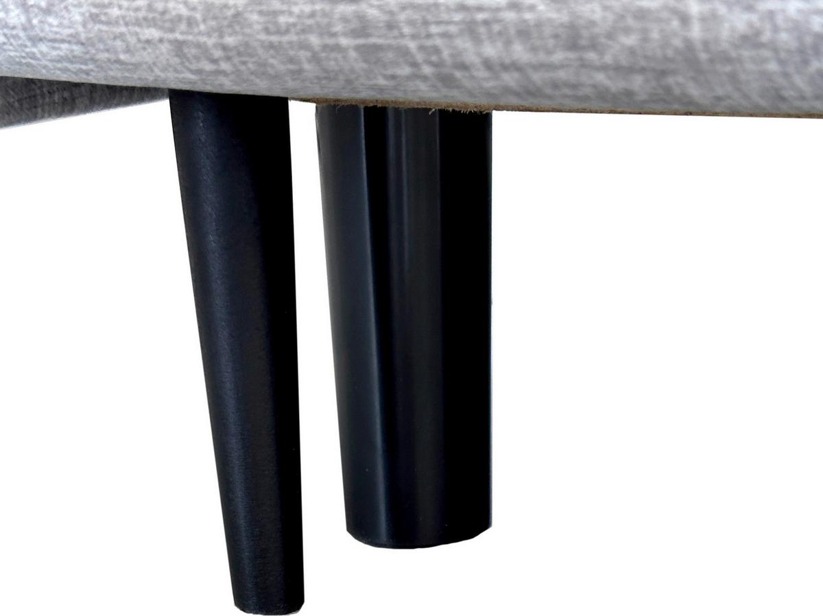 3-sitzer-sofa Mit Schlaffunktion Melody B: 216cm - Schwarz/Grau, Design, Textil (216/96/102cm) - MID.YOU