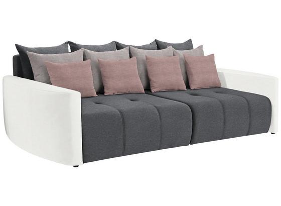 Bigsofa mit Schlaffunktion Bettkasten und Kissen Havanna - Hellrosa/Dunkelgrau, MODERN, Textil (290/80/140cm) - Luca Bessoni Bigsofa mit Schlaffunktion Bettkasten und Kissen Havanna - Hellrosa/Dunkelgrau, MODERN, Textil (290/80/140cm) - Luca Bessoni