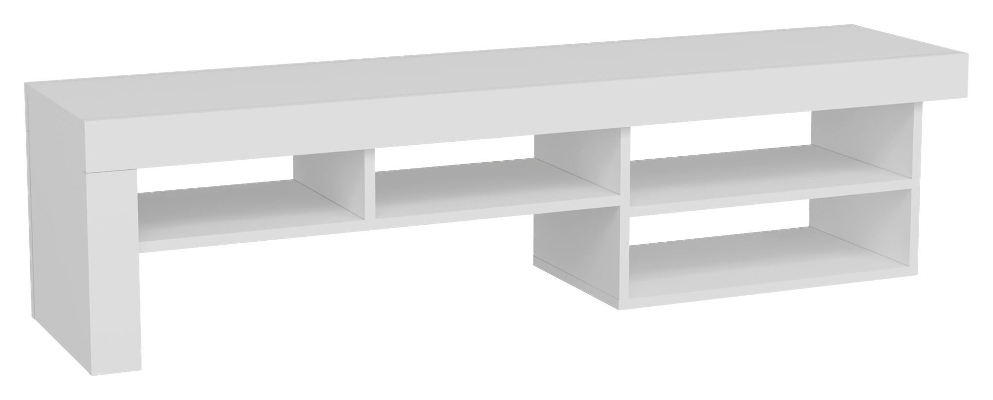 TV-Lowboard Hestia B: 160 cm Weiß - Weiß, Design, Holzwerkstoff (160/40/38cm) - MID.YOU