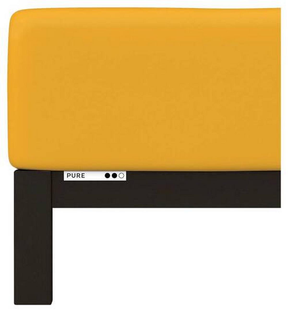 Boxspring-spannleintuch Pure Boxspring - Currygelb, Basics, Textil (140-160/200-220cm) - Schlafgut