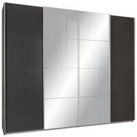 Skriňa s posuvnými dverami SYNCRONO, šírka 270 cm - tmavosivá/hliníková, Konventionell, kov/kompozitné drevo (270/230/62cm) - Mömax