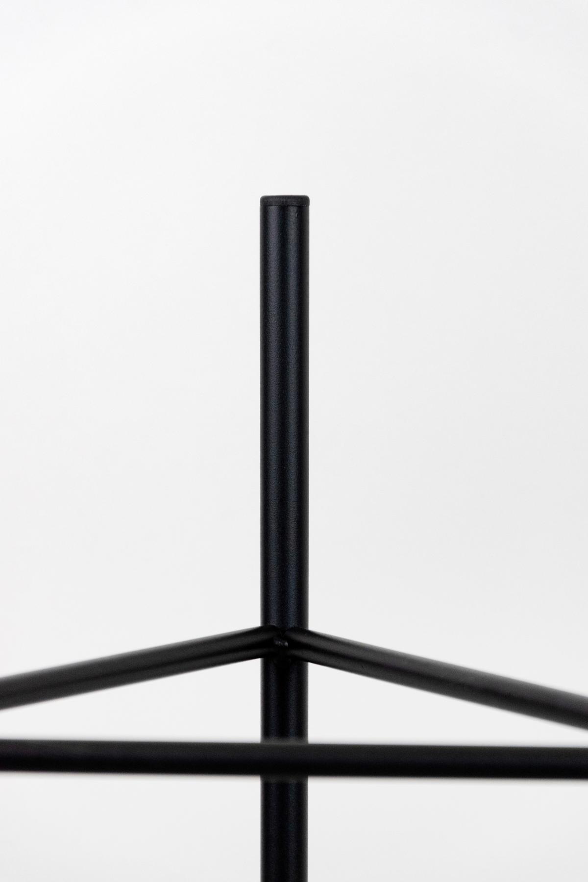 Blumenständer Aluminium Schwarz Bxhxt: 35x75x35 Cm - Schwarz, Basics, Metall (35/75/35cm)