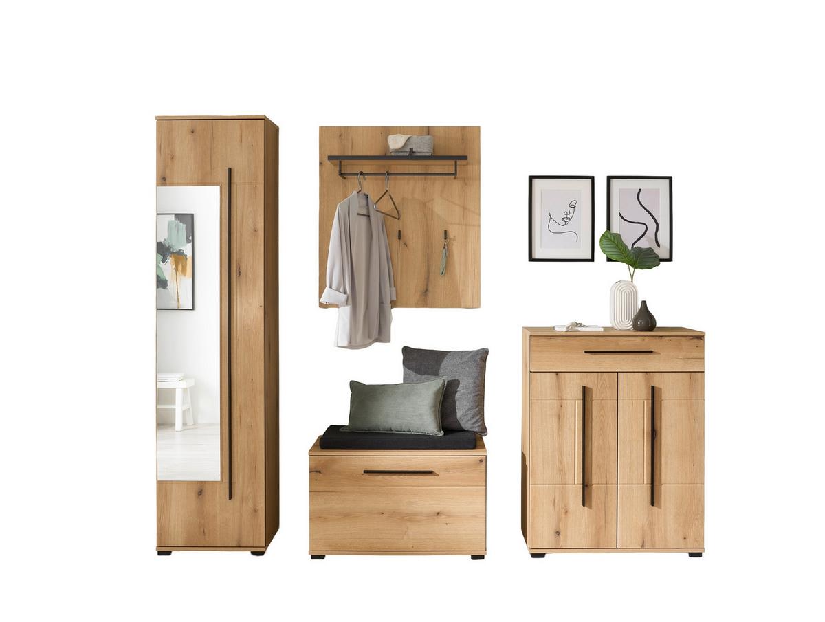 GARDEROBE Cantara Eichefarben B: 230cm - Eichefarben, MODERN, Holzwerkstoff (230/201/39cm) - MID.YOU
