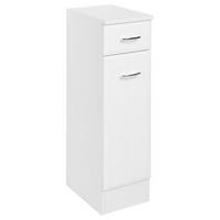 Unterschrank mit Lade Rallye B: 25 cm Weiß Dekor - Weiß, KONVENTIONELL, Holzwerkstoff (25/84/35cm) - Held