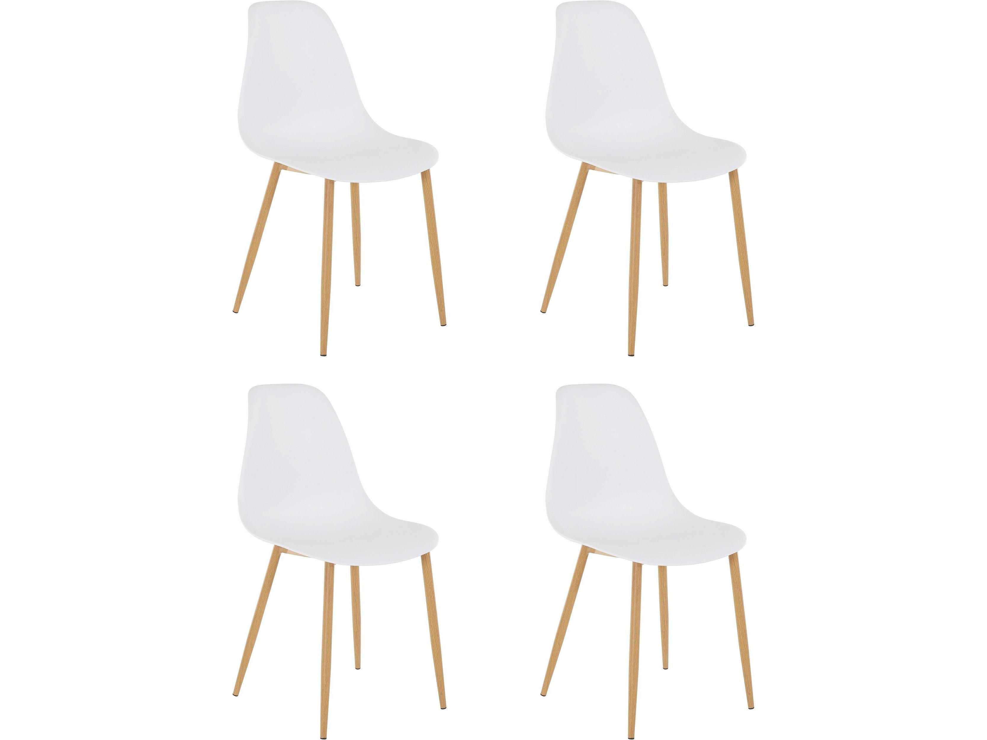STUHL-SET Miller Weiß B: 44cm 4-tlg