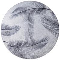 Szőnyeg Emilia Átmérő Kb. 120cm - fehér/szürke, Modern, textil (120cm) - Luca Bessoni