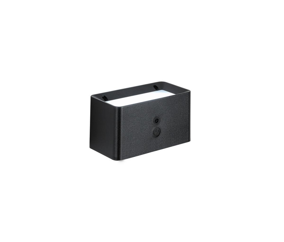 NÁSTĚNNÉ LED SVÍTIDLO TILOU - černá, Moderní, kov/plast (12/6,6/6,5cm) - Mömax