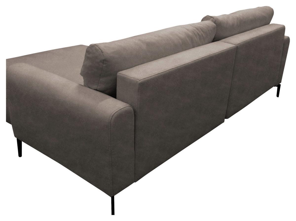 Ecksofa Prince Hellbraun S: 240x163 cm - Hellbraun/Schwarz, Design, Textil (240/163cm) - MID.YOU