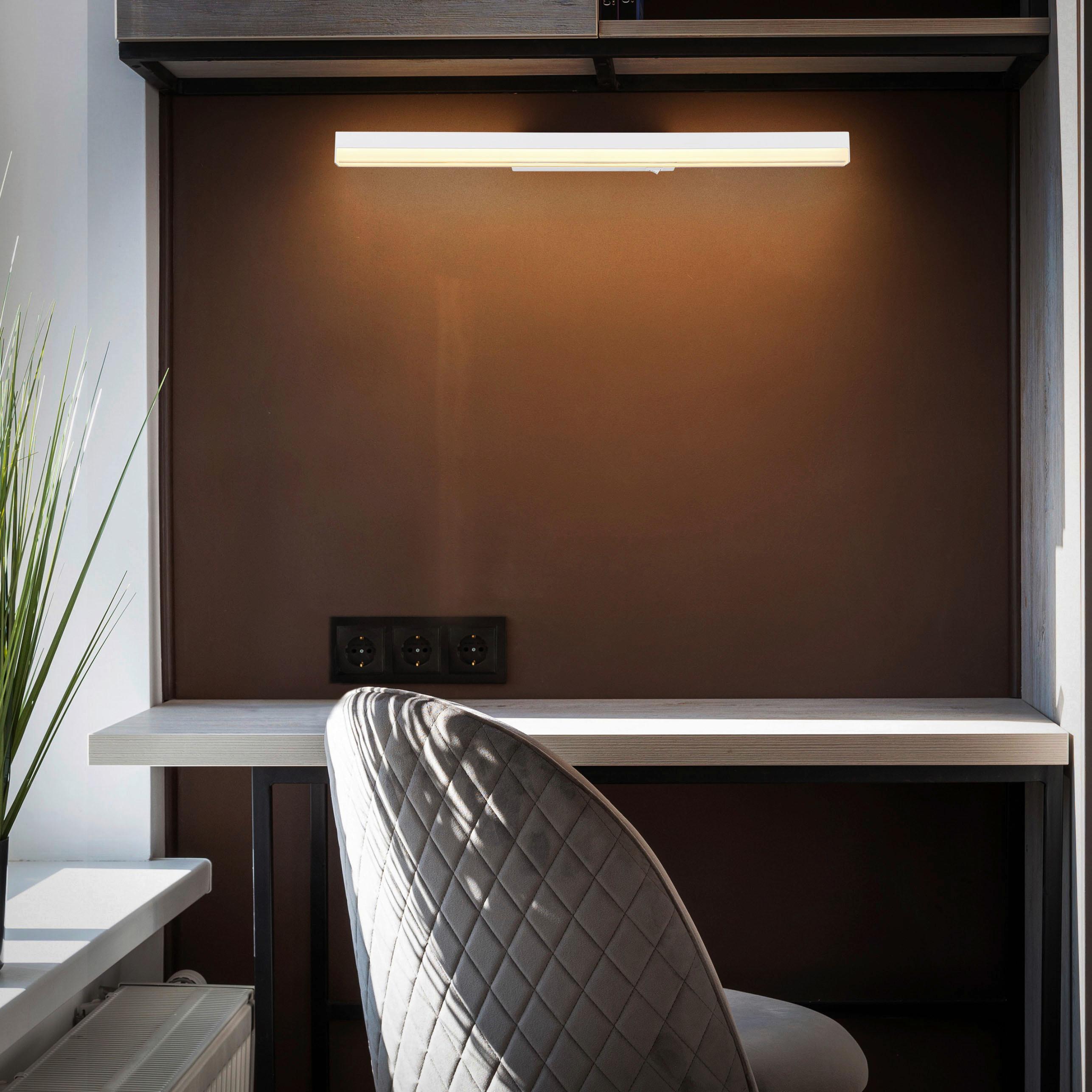 LED-Wandleuchte 41926w - Opal/Weiß, Basics, Kunststoff/Metall (60/6/4cm) - Globo