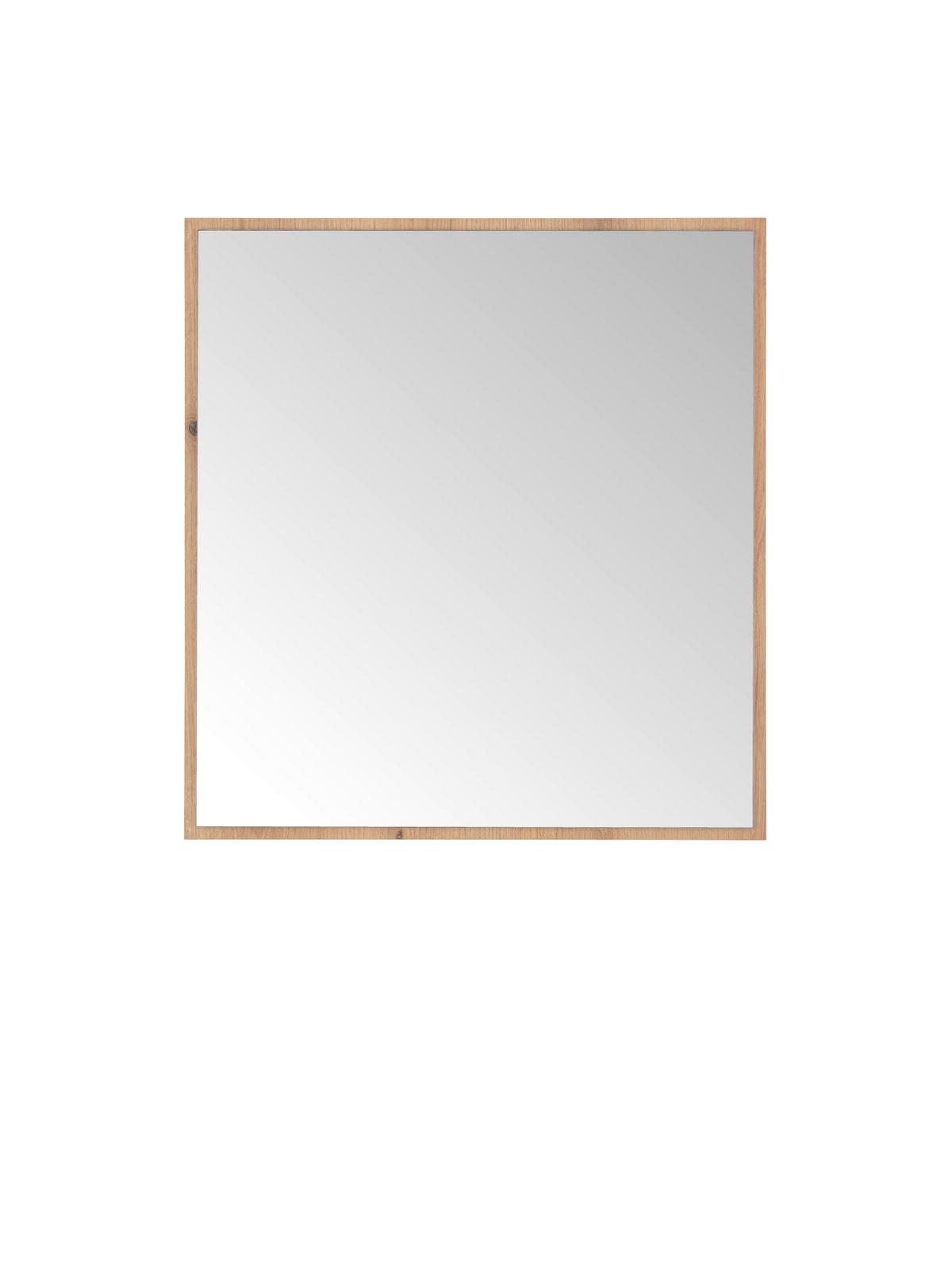 Spiegel Clever B: 70 cm - Eichefarben, MODERN, Glas/Holzwerkstoff (70/75/2cm)