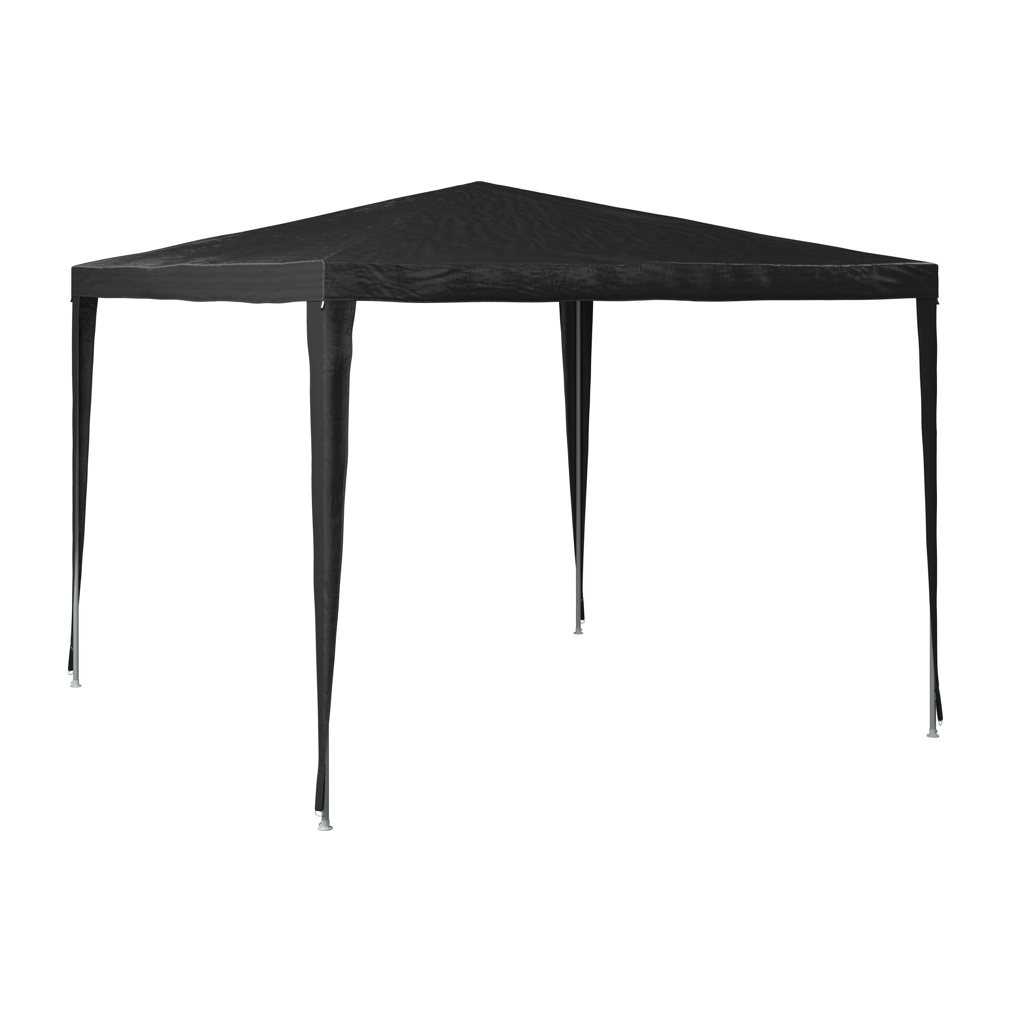 ZAHRADNÍ ALTÁN LUI - bílá/tmavě šedá, Basics, kov/textil (300cm)