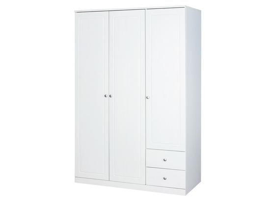 Drehtürenschrank Massiv 138cm Marieka, Weiß - Weiß, KONVENTIONELL, Holz (138/205/63cm) - MID.YOU Drehtürenschrank Massiv 138cm Marieka, Weiß - Weiß, KONVENTIONELL, Holz (138/205/63cm) - MID.YOU