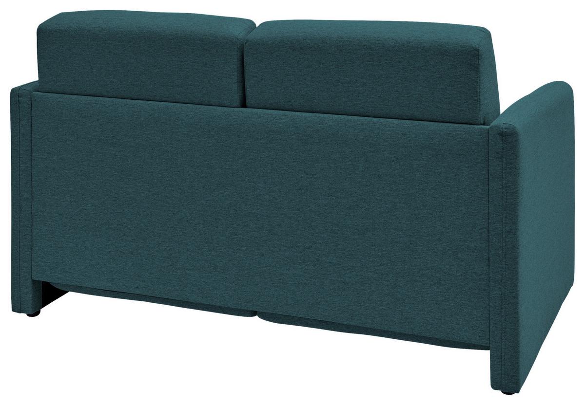 Schlafsofa Regi Blau Mikrofaser B: 147 cm - Blau/Schwarz, KONVENTIONELL, Textil (147/89/87cm) - Livetastic