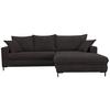 Ecksofa Armellia Anthrazit S: 272x174 cm - Anthrazit/Hellgrau, Design, Textil (272/174cm) - MID.YOU