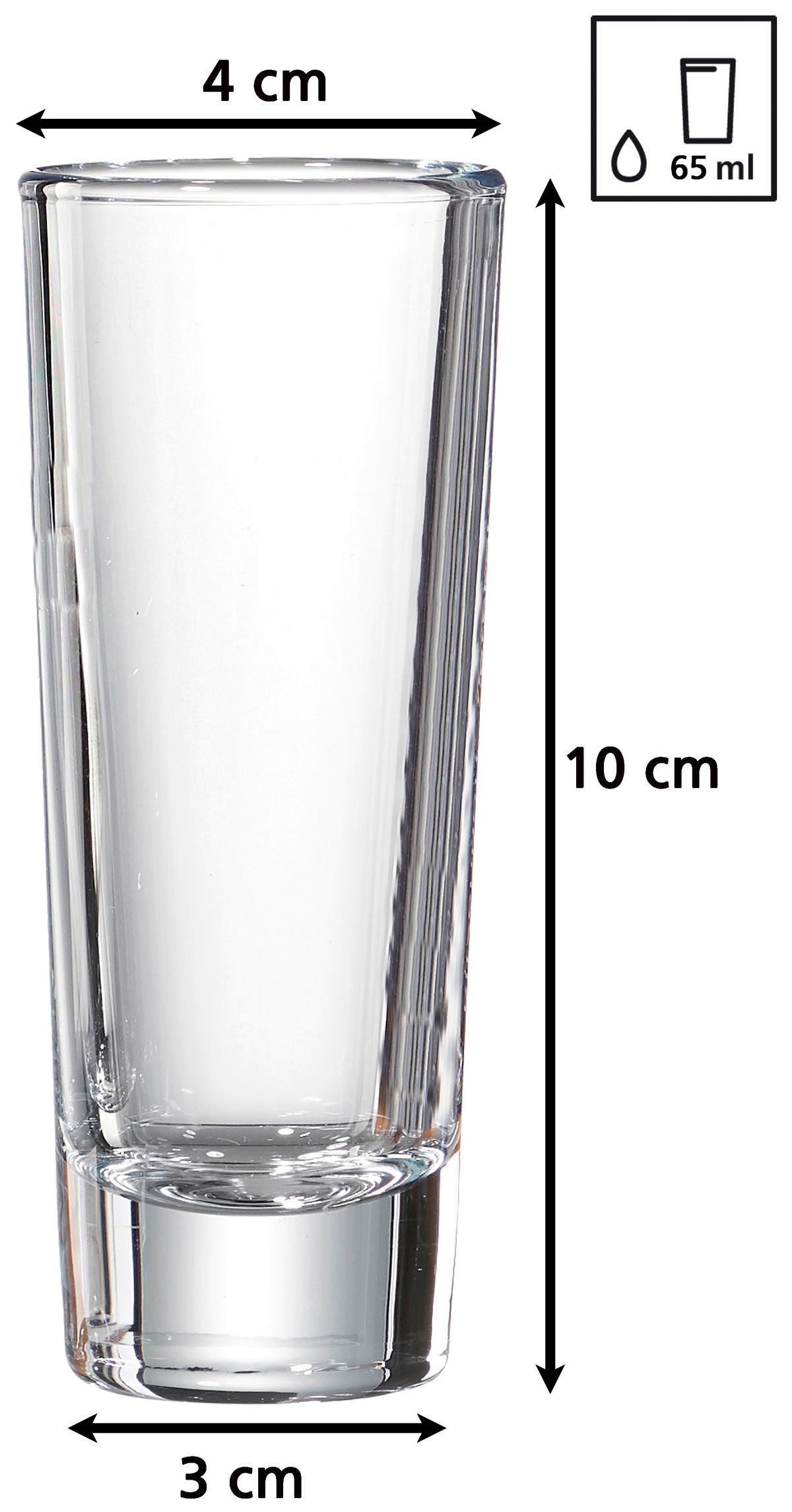 Sada štamperlíkov SALUTE - číra, Konventionell, sklo (14/8/11cm) - Ritzenhoff Breker